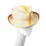 Tweed Fedora Yellow/T