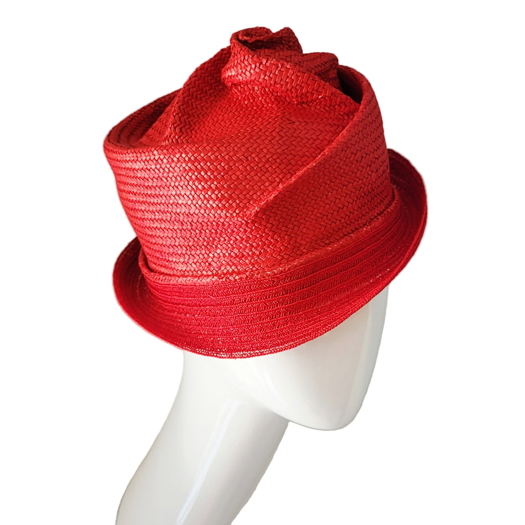 Swirl brim Red High