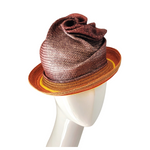 Autumn brown swirl with cuff brim
